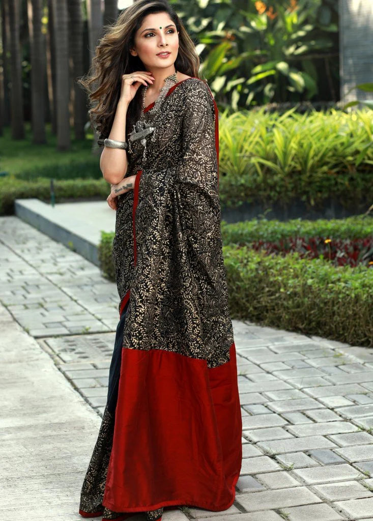 STYLISH BLACKY COLOR  MODAL SILK