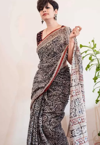 FLAWLESS MULTI COLOR IKKHAT D/P COTTON LINEN SAREE