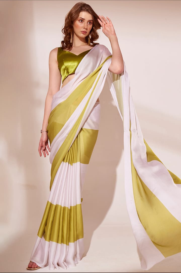 CHAI JAISE KADAK WALE  DESIGNER  MODAL SILK SAREE