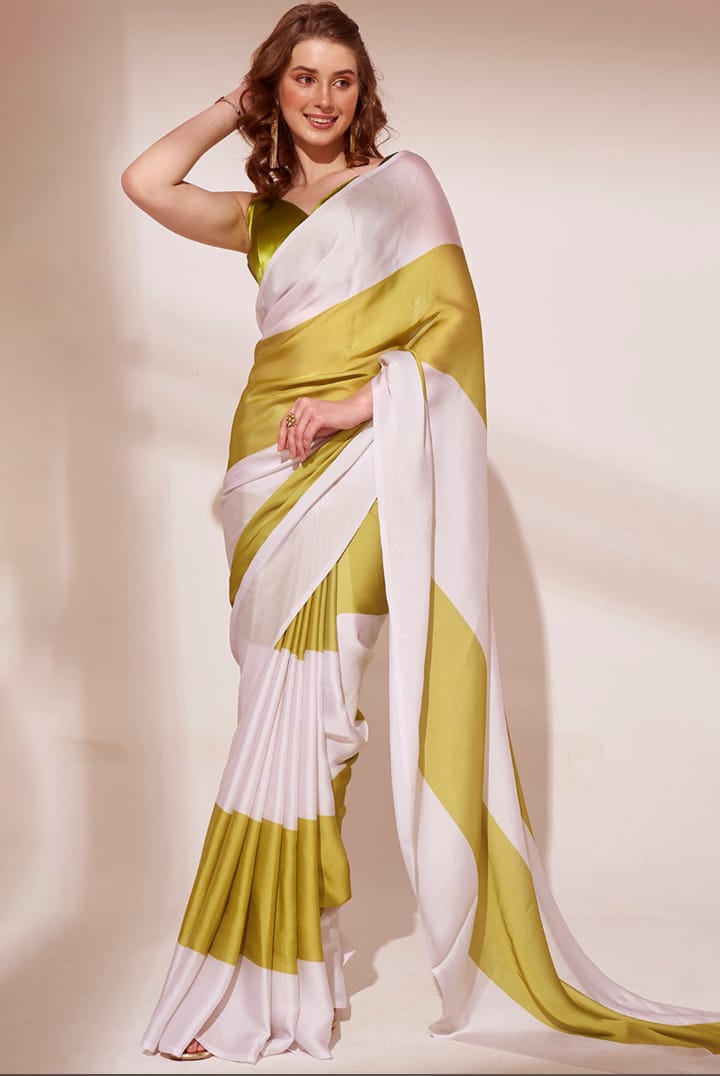 CHAI JAISE KADAK WALE  DESIGNER  MODAL SILK SAREE